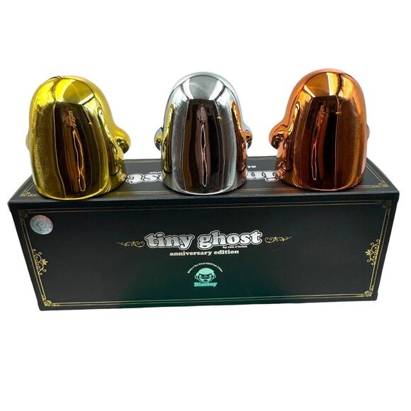 Tiny Ghost Anniversary Edition Chrome 3 Pack LE /250 Spooky Witchy Decor Kawaii - Picture 15 of 16